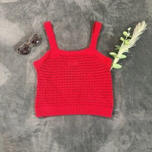 Universal Thread Red Knit Crop Top